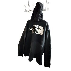 The North Face Black Fleece Hoodie With Logo Print Full-Zip Mens Size XXL